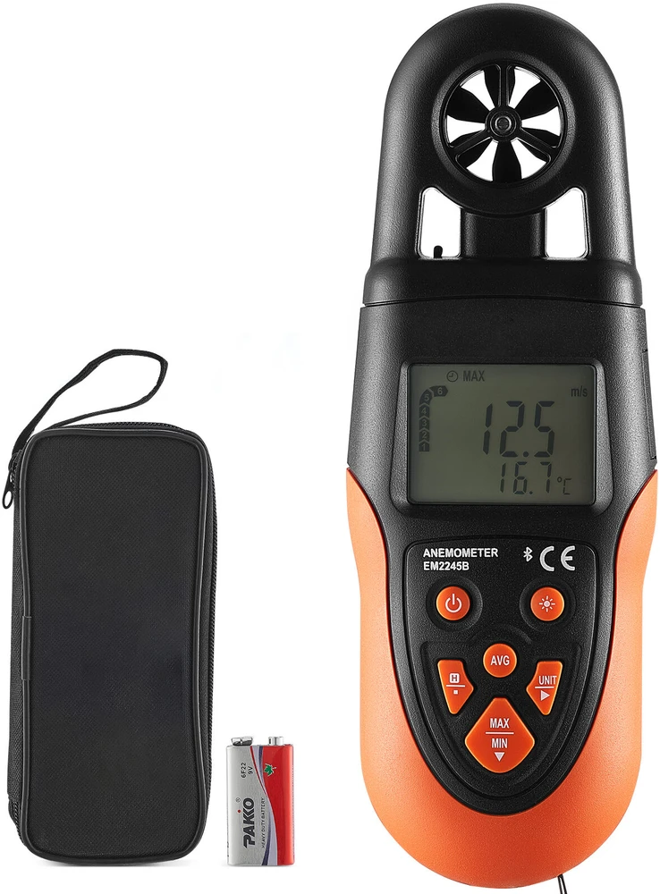 VEVOR Bluetooth nešiojamas anemometras įranga HVAC
