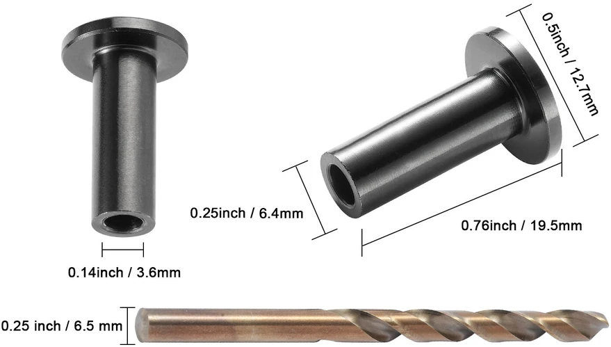 VEVOR 101 komplektas apsauginių įvorių 3.2mm lynui