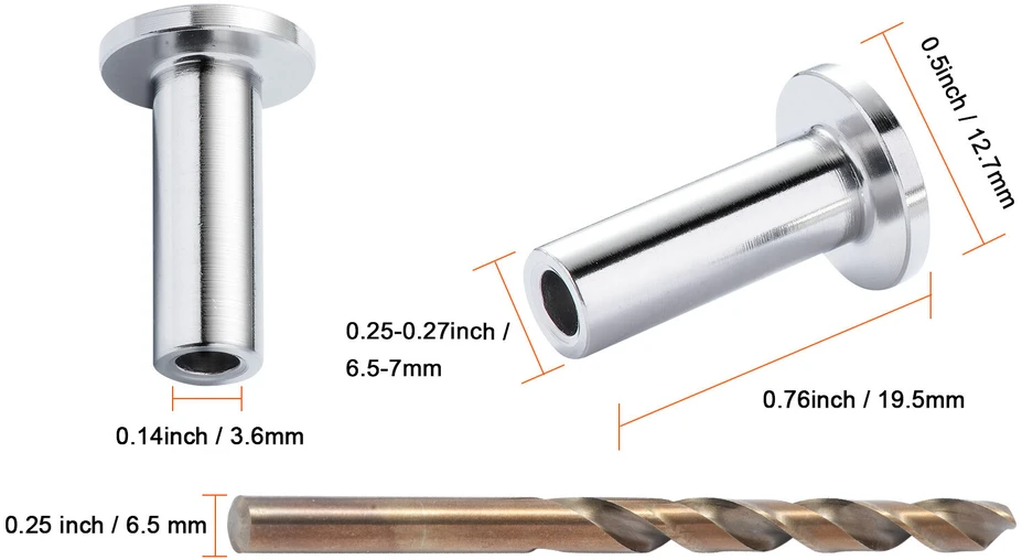VEVOR nerūdijančio plieno apsaugos rankovės 3.2mm lynui