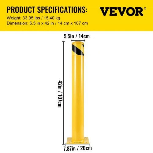 VEVOR Saugi apsauginė tvorelė, 107 cm aukščio