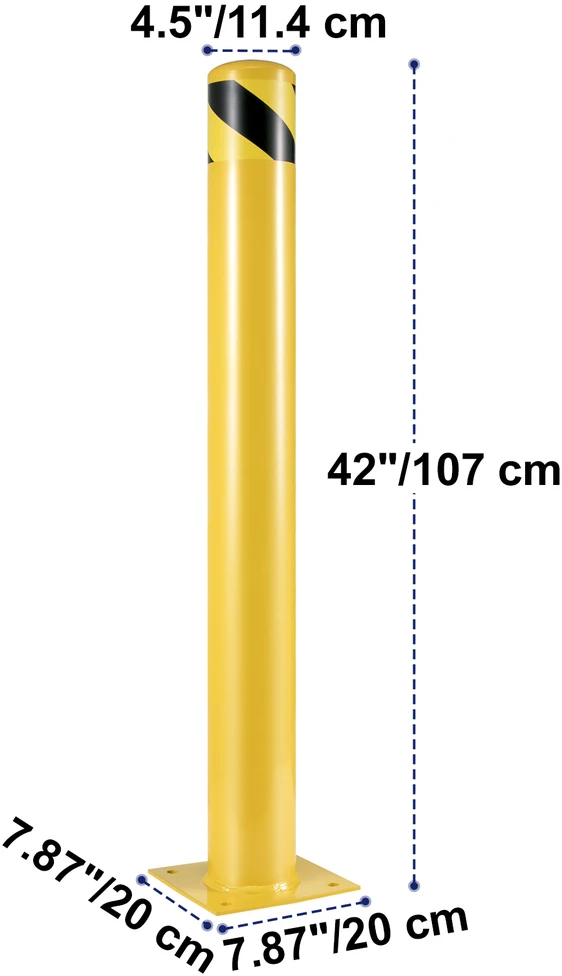 VEVOR Saugos stulpas 107 cm aukščio, 11.4 cm skersmens