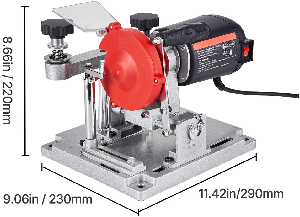 VEVOR Diskinio pjūklo ašmenų galąstuvas, 140W 5700RPM