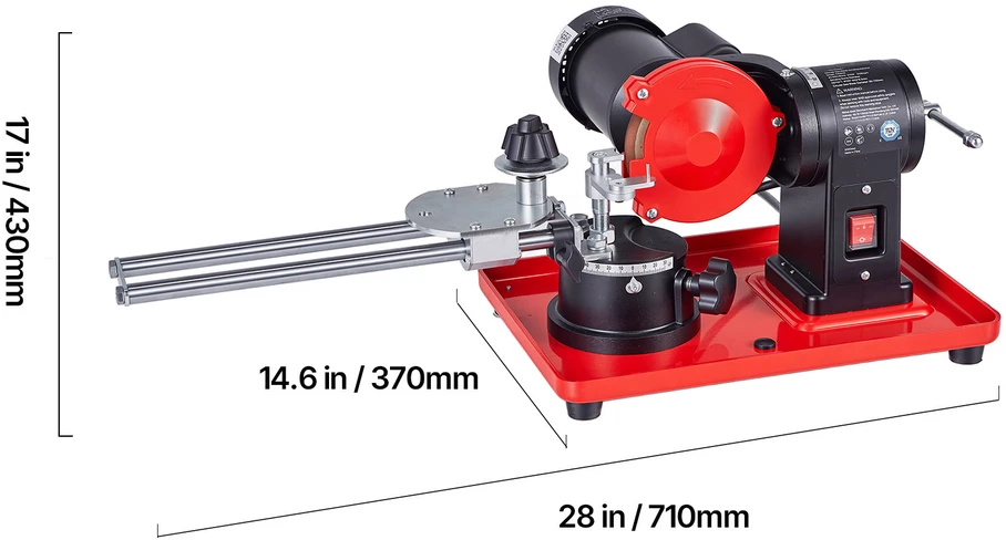 VEVOR Diskinio pjūklo ašmenų galąstuvas, 370W 2890RPM