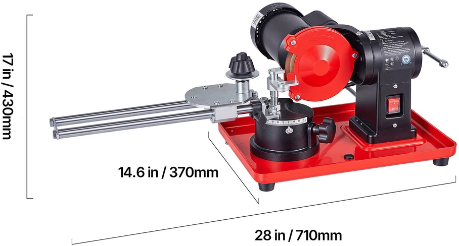 VEVOR Diskinio pjūklo ašmenų galąstuvas, 370W 2890RPM