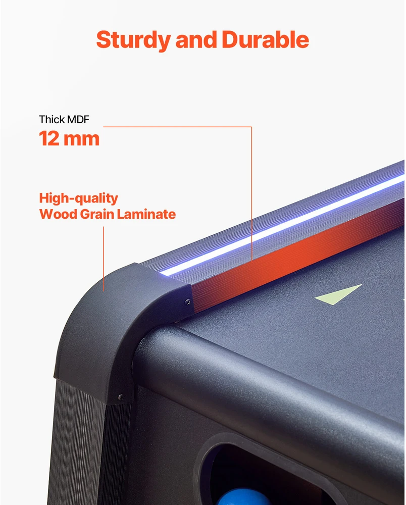 VEVOR 9' ridenimo ir taškų žaidimų stalo aparatas su LED