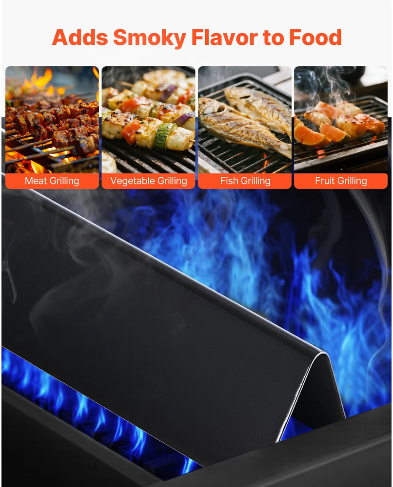 VEVOR Aromatizavimo strypeliai 39 cm Weber Spirit 300