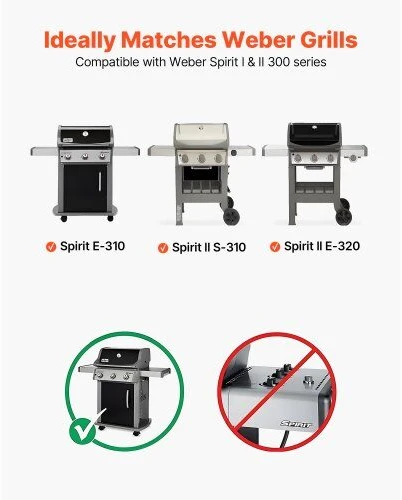 VEVOR Aromatizavimo strypeliai 39 cm Weber Spirit 300