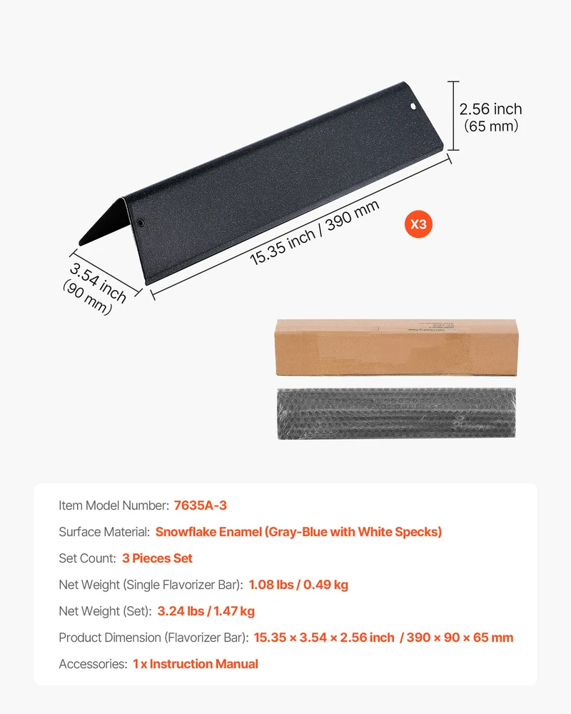 VEVOR grilio grotelės Weber Spirit 200 serijai, 39 cm