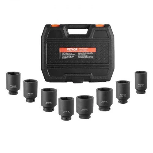 VEVOR Ašies stebulės galvučių rinkinys 1/2" 8 vnt