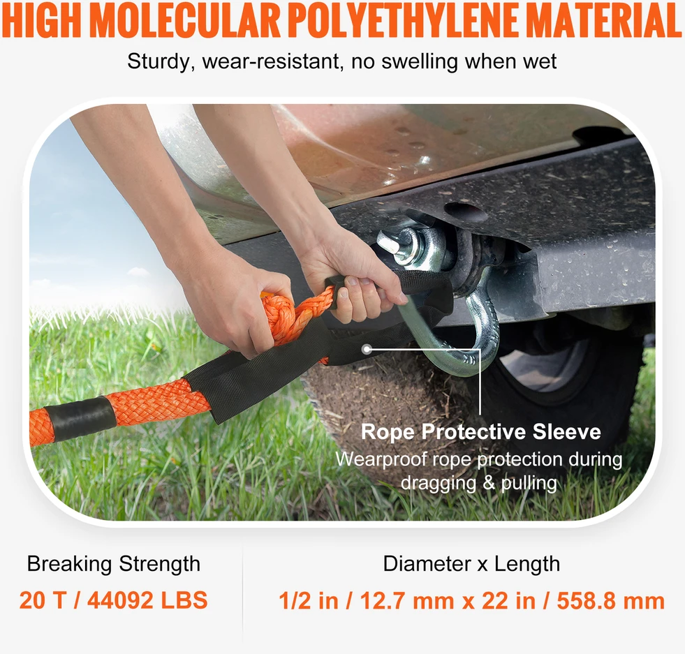 VEVOR Sintetinis atkabinimo lynas 2 vnt 12mm x 56cm