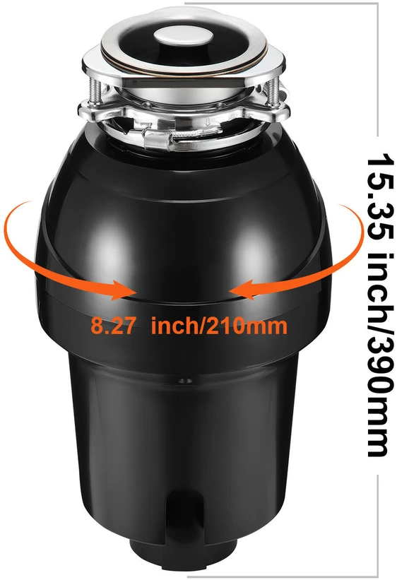 VEVOR Maisto atliekų smulkintuvas 1.25 AG 4060 aps