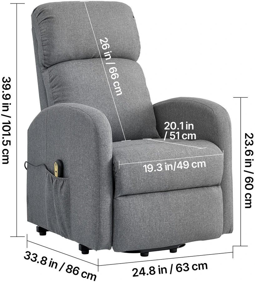 Sofa VEVOR Elektrinis pakeliamas fotelis pagyvenusiems