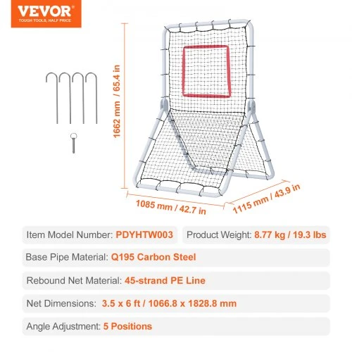 VEVOR Beisbolo ir softbolo atšokimo tinklas