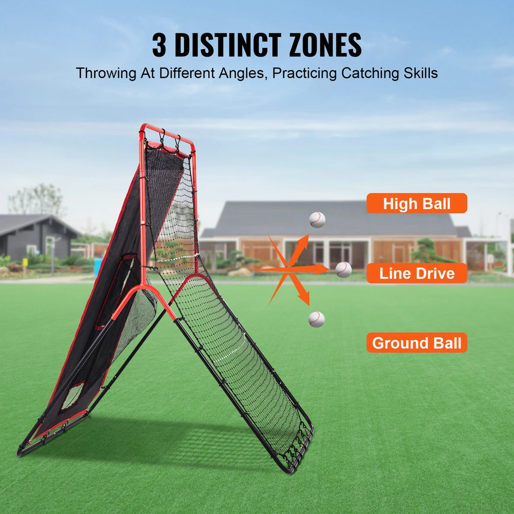 VEVOR Beisbolo ir softbolo atmušimo tinklas 91x137 cm