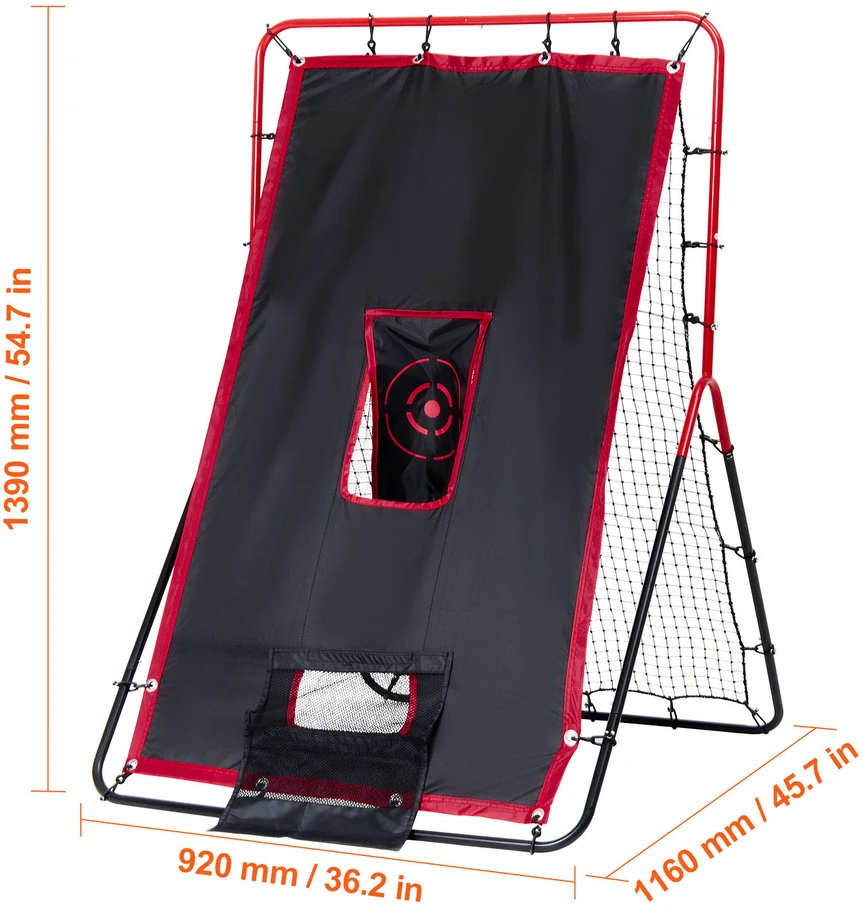 VEVOR Beisbolo ir softbolo atmušimo tinklas 91x137 cm