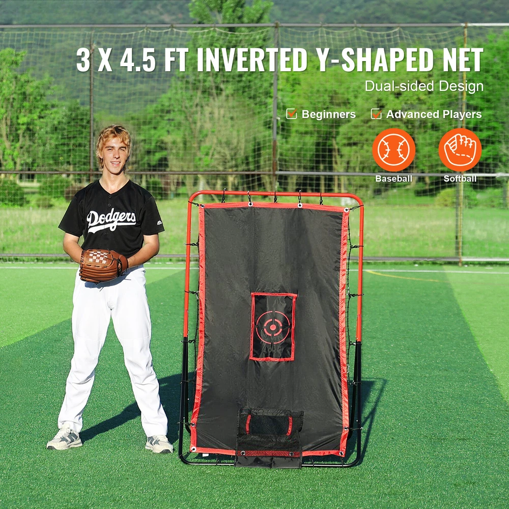 VEVOR Beisbolo ir softbolo atmušimo tinklas 91x137 cm