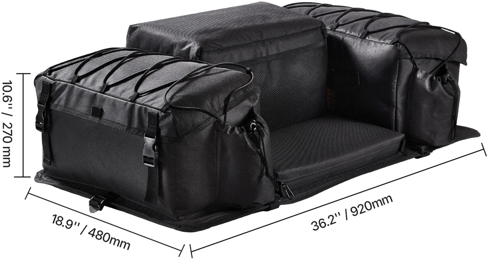 VEVOR 50L ATV galinė daiktadėžė su kempine