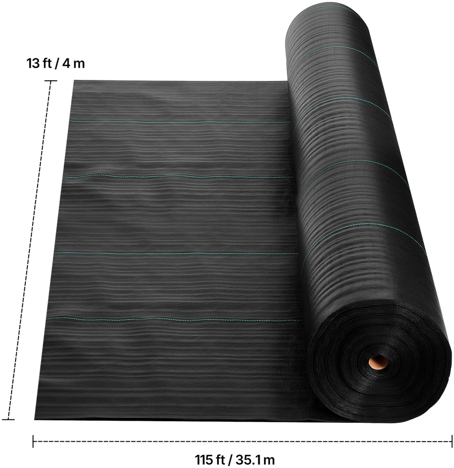 VEVOR Sodo geotekstilė nuo piktžolių 4x35.1m juoda