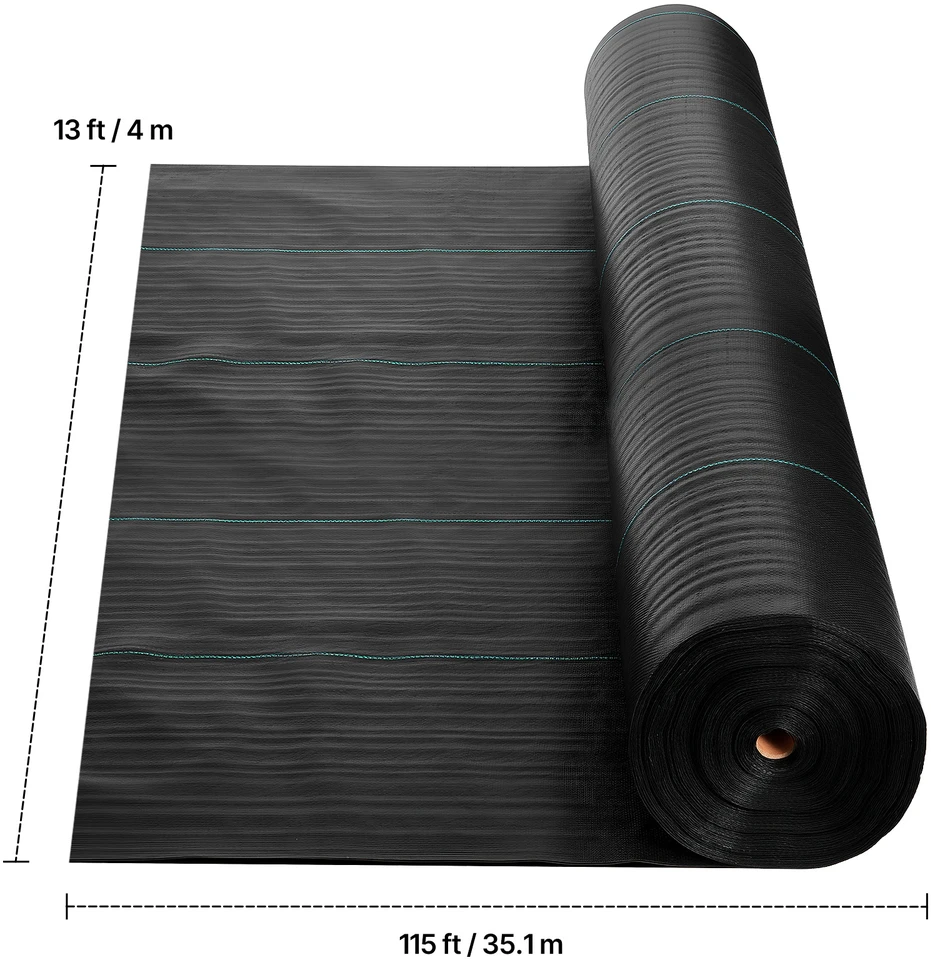 VEVOR Sodo geotekstilė nuo piktžolių 4x35.1m juoda