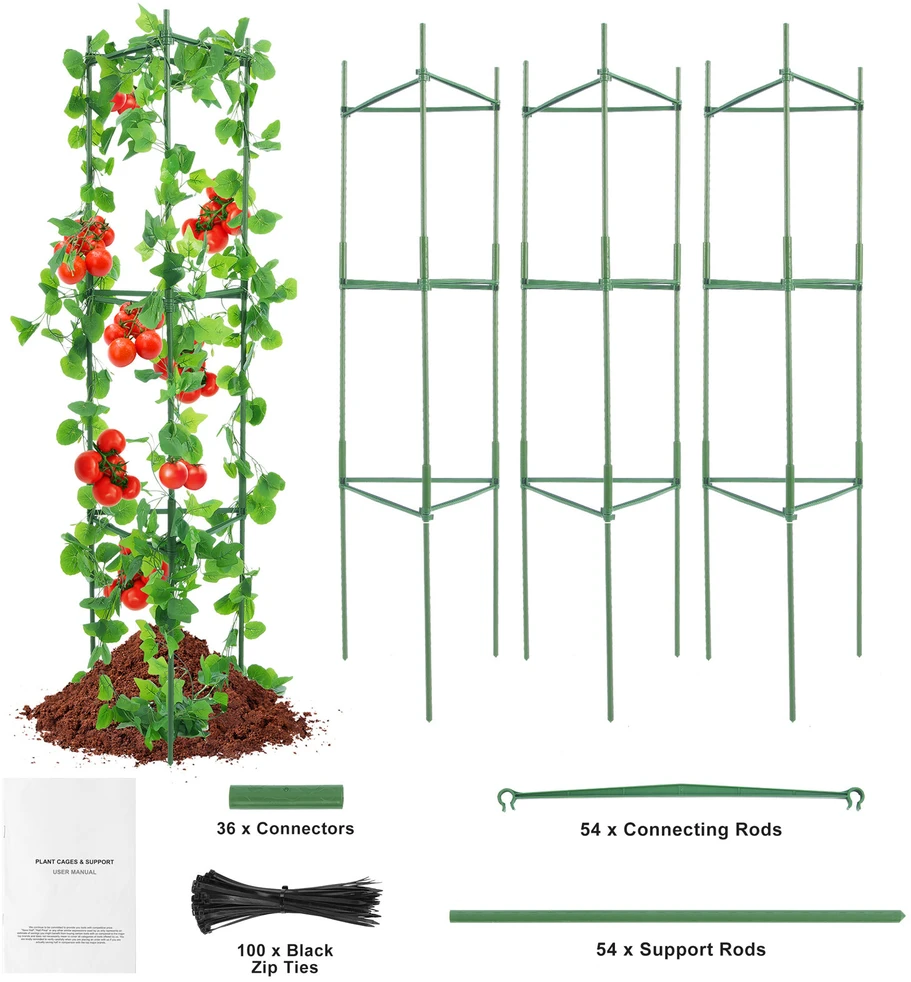 VEVOR Dalomos pomidorų atramos, 6 vnt., 48 cm