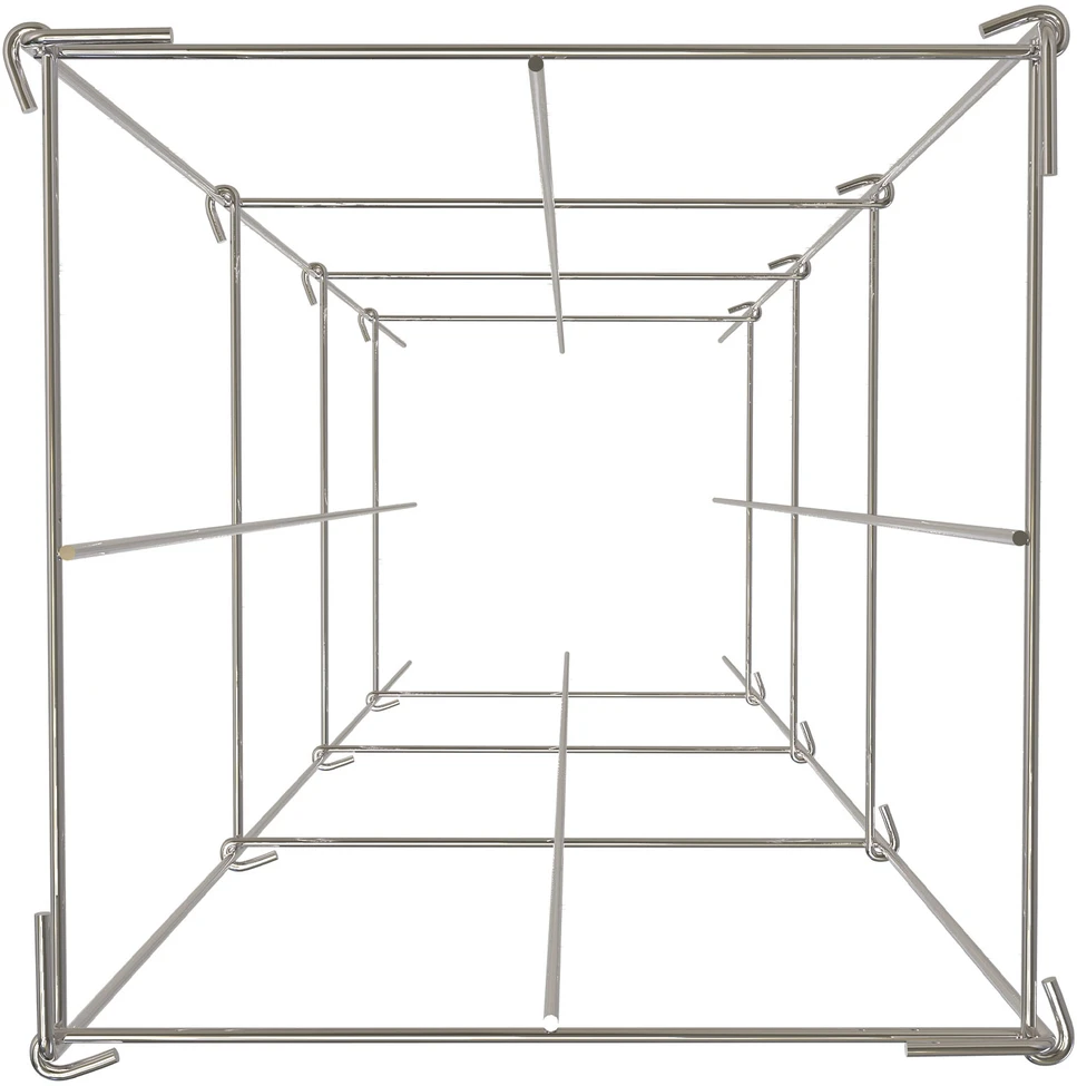VEVOR Pomidorų atramos, 5 vnt. pakuotė, 3 pakopos, 30 x 30 x 117 cm