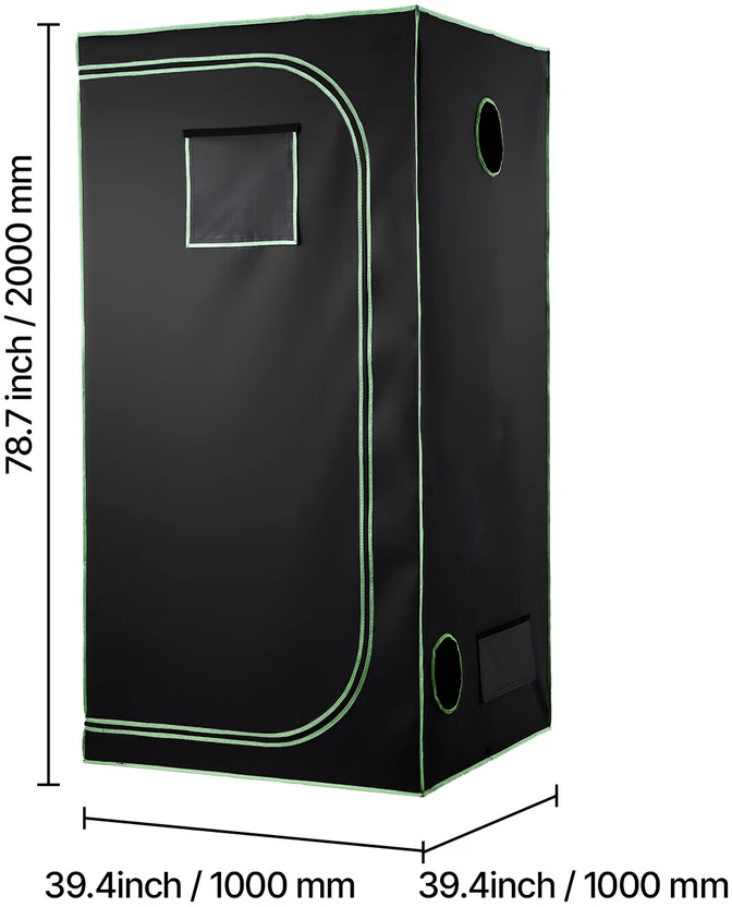 VEVOR Vidinis auginimo tentas 100 x 100 x 200 cm