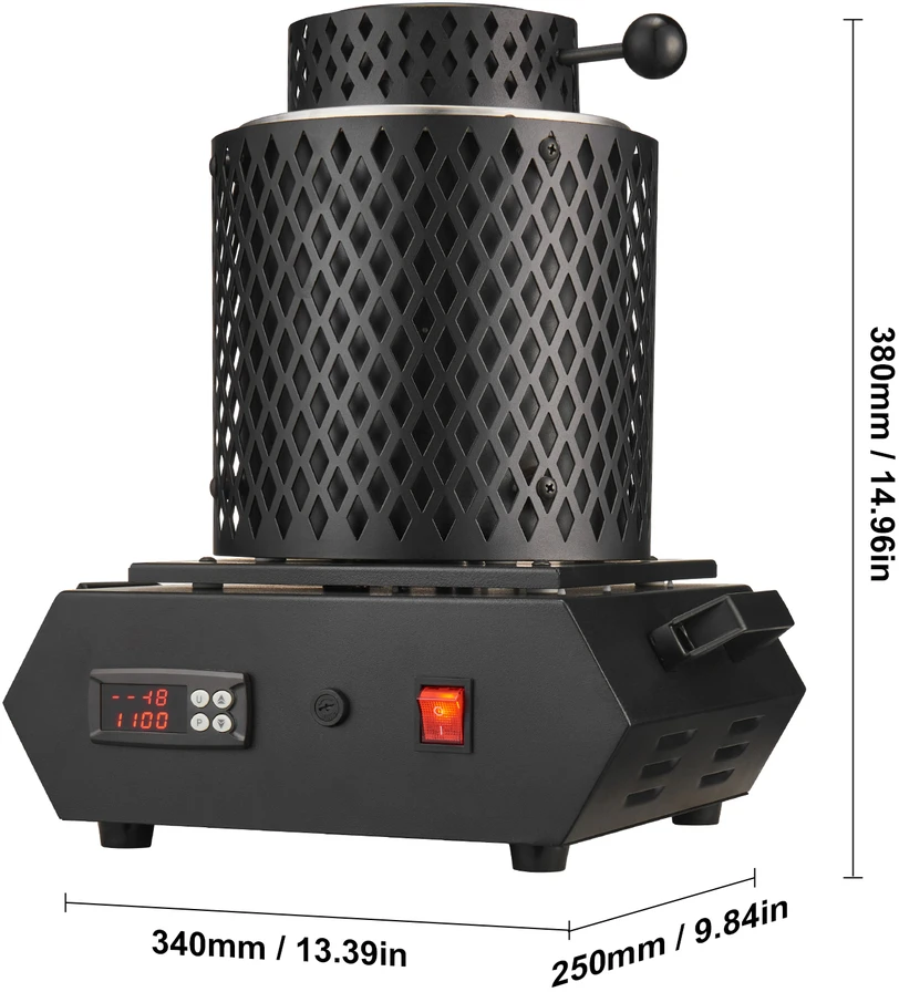 VEVOR Auksinė lydymo krosnis 1350W 1150°C