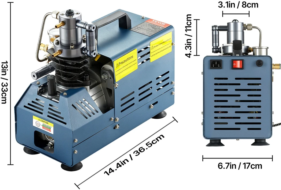 VEVOR Aukšto slėgio oro kompresorius 4500PSI, 1800W