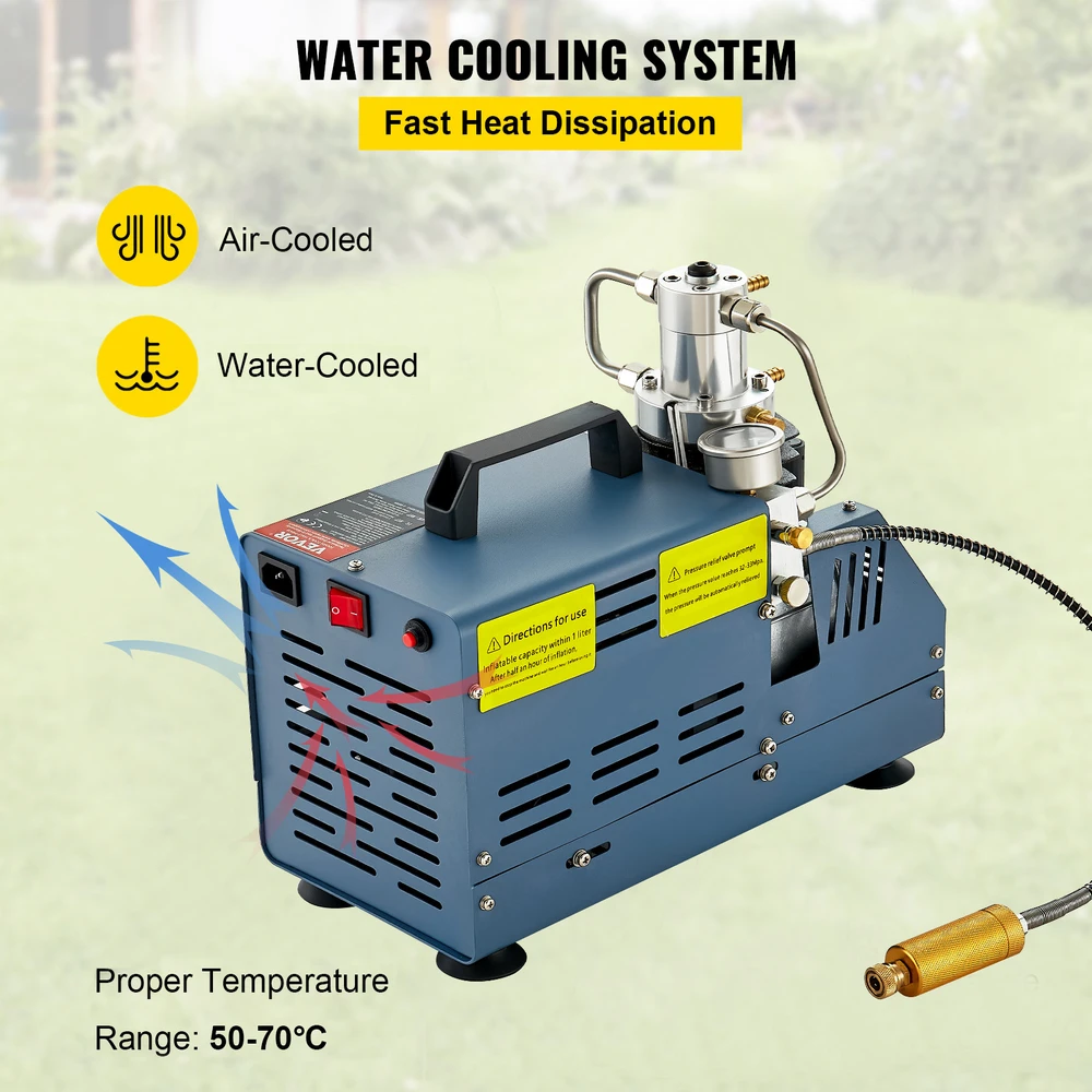 VEVOR Didelio slėgio oro kompresorius 4500 PSI 1800W