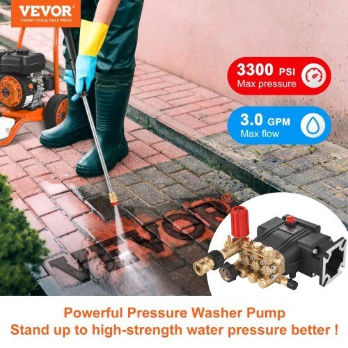 VEVOR Aukšto slėgio plovimo siurblys 19 mm ašimi