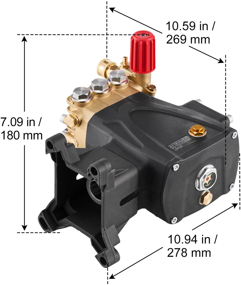 VEVOR Aukšto slėgio plovimo siurblys 4000 PSI 4.0 GPM