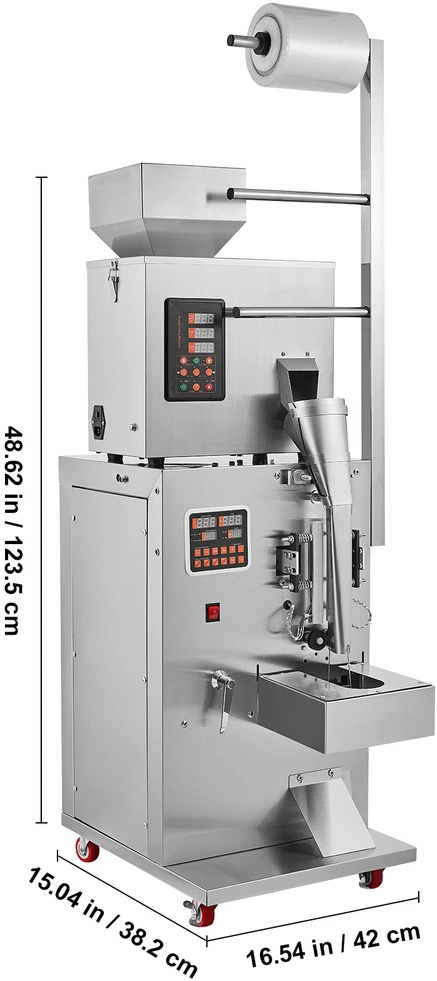 VEVOR Automatinė dalelių pakavimo mašina, 1-100 g