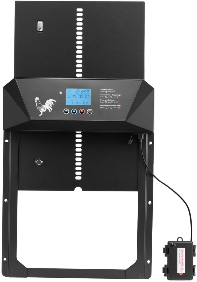 VEVOR automatinės vištų tvarto durys su LCD ekranu