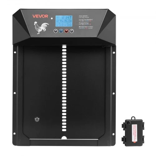 Vevor automatinės vištų tvarto durys su LCD ekranu