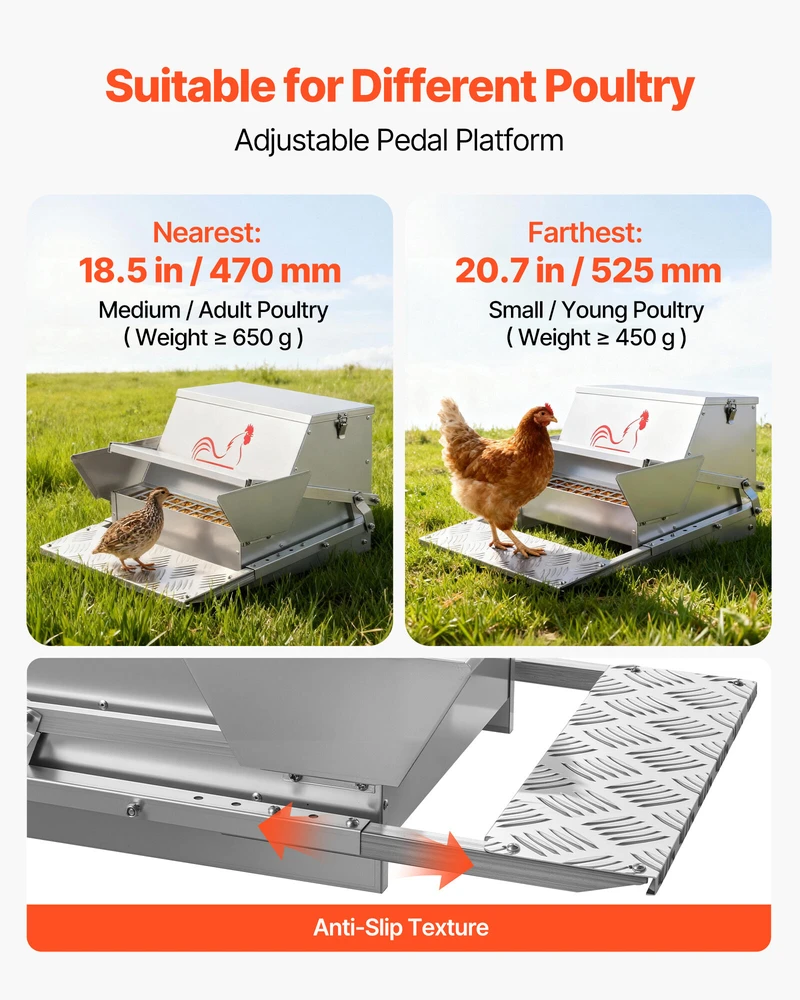 VEVOR Automatinė vištų lesyklė 11.34 kg