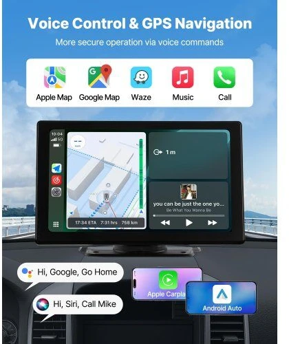 Automagnetola VEVOR Automobilio radijas su CarPlay ir kamera