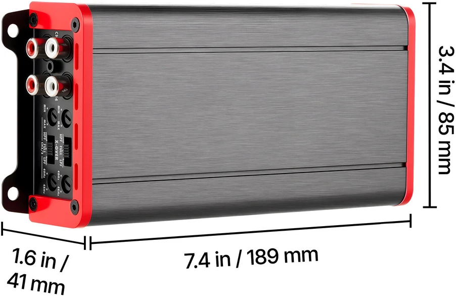 VEVOR Automobilinis 4 kanalų stiprintuvas