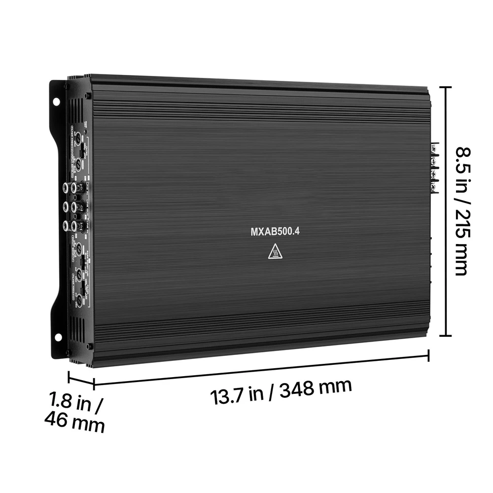 VEVOR Automobilinis 4 kanalų stiprintuvas 1000W