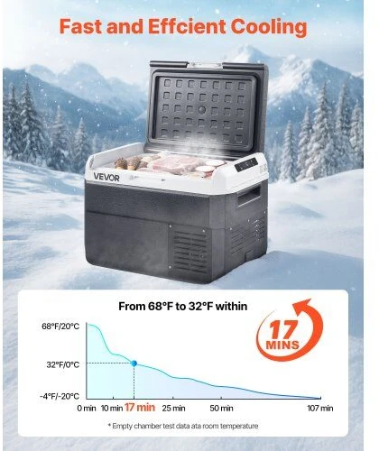 VEVOR 12 V automobilinis šaldytuvas, 25 L