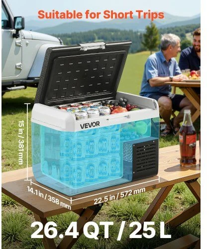 VEVOR 12 V automobilinis šaldytuvas, 25 L