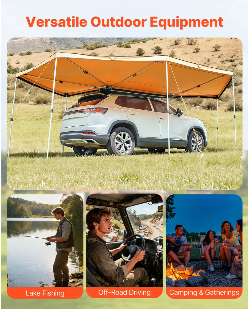 VEVOR 270 laipsnių tentas automobiliui
