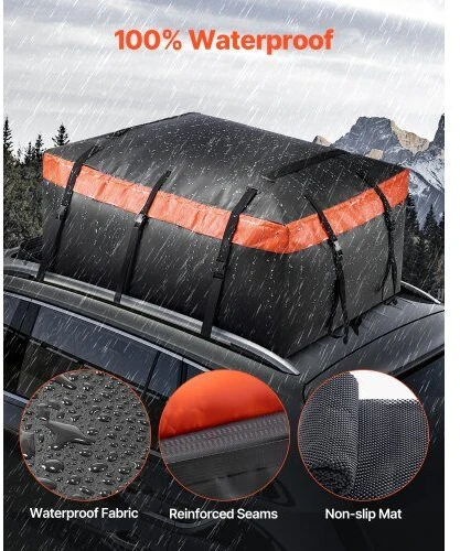 VEVOR Automobilinė stogo bagažinė 649 litrų 840D PVC