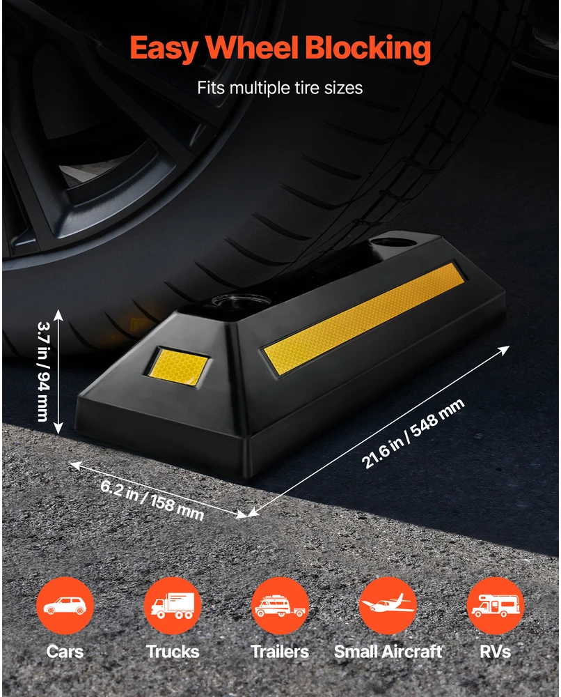 VEVOR Automobilio parkavimo stopperiai