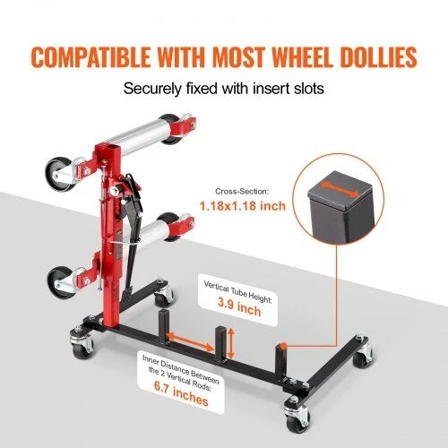 VEVOR Automobilio vežimėlio stovas su kėlikliu