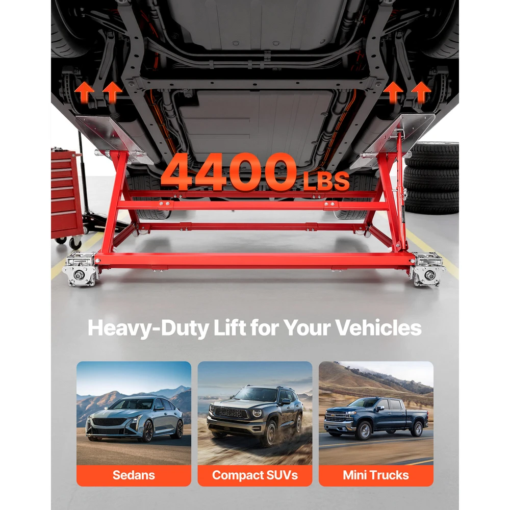 VEVOR Universalus automobilių keltuvas, 2 tonų