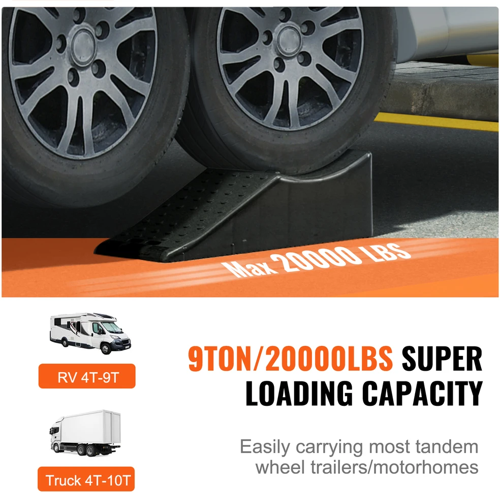 VEVOR Žema automobilio rampa, 10 tonų apkrova
