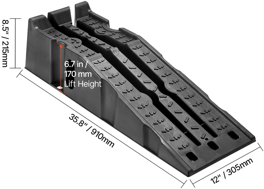 VEVOR Automobilių rampas 7257 kg, 170 mm pakėlimas