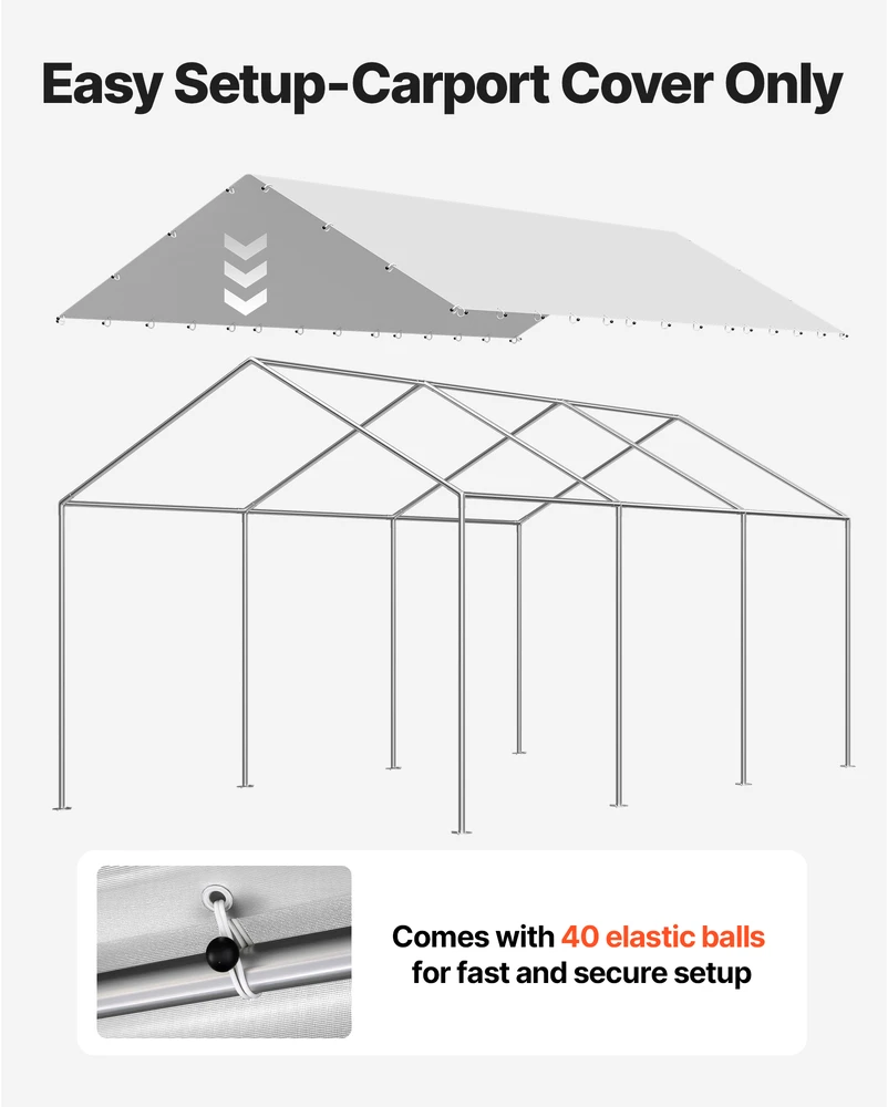 VEVOR Pakeitimo stogelis automobiliui 3x6 m, be karkaso