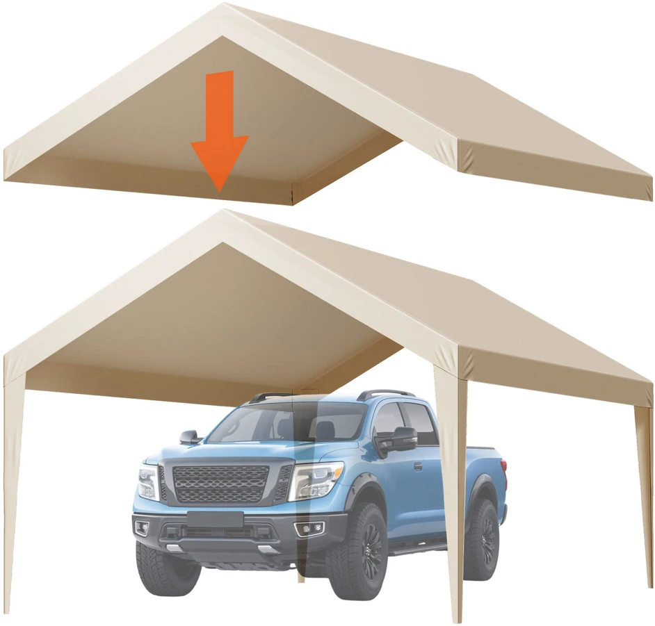 VEVOR Automobilio pastogės keičiamoji uždanga 3,6 x 6 m