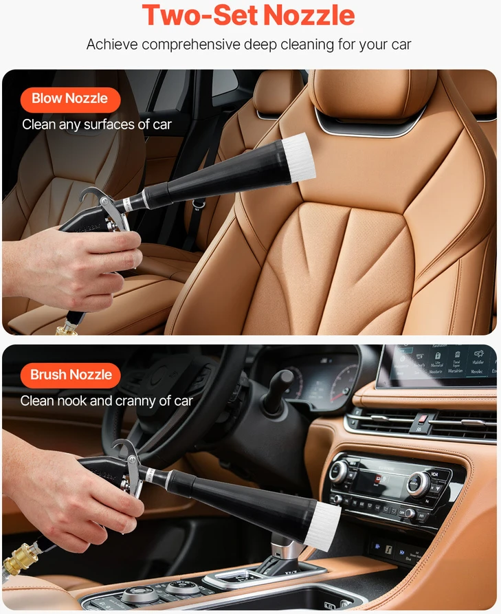 VEVOR Automobilio valymo įrankis su dviem antgaliais